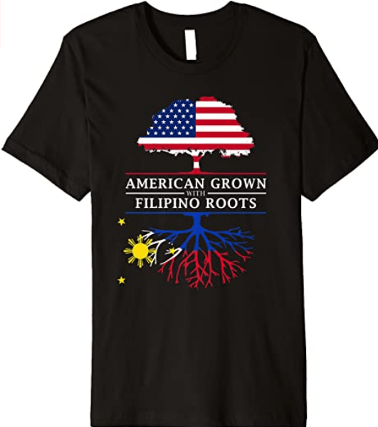 American Grown Filipino Roots T Shirt - My Pilipino Store