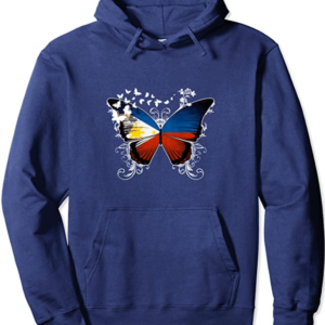 Philippines Flag Butterfly Hoodie