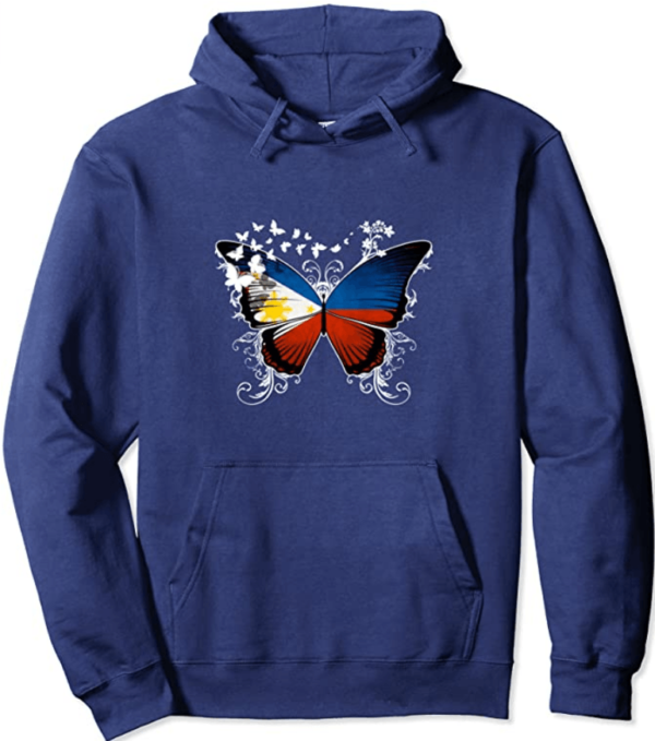 Philippines Flag Butterfly Hoodie